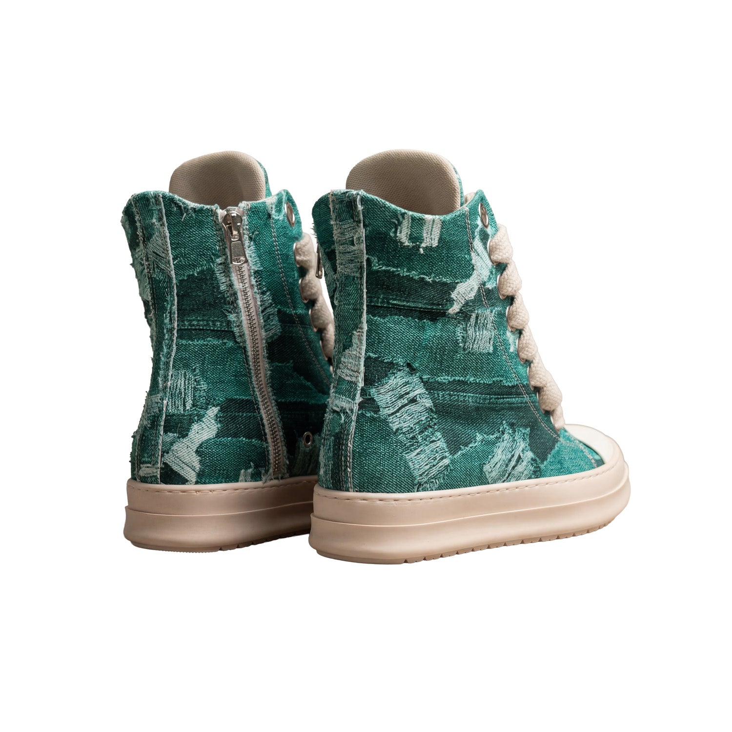 Sneakers Denim Green Light Wash