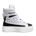 Sneakers - 18 Fori Pelle Nero - Bianco