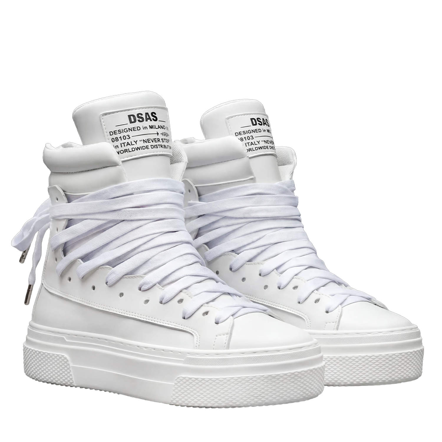 Sneakers - 18 Fori Pelle Bianca