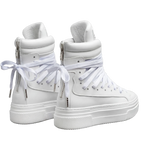 Sneakers - 18 Fori Pelle Bianca