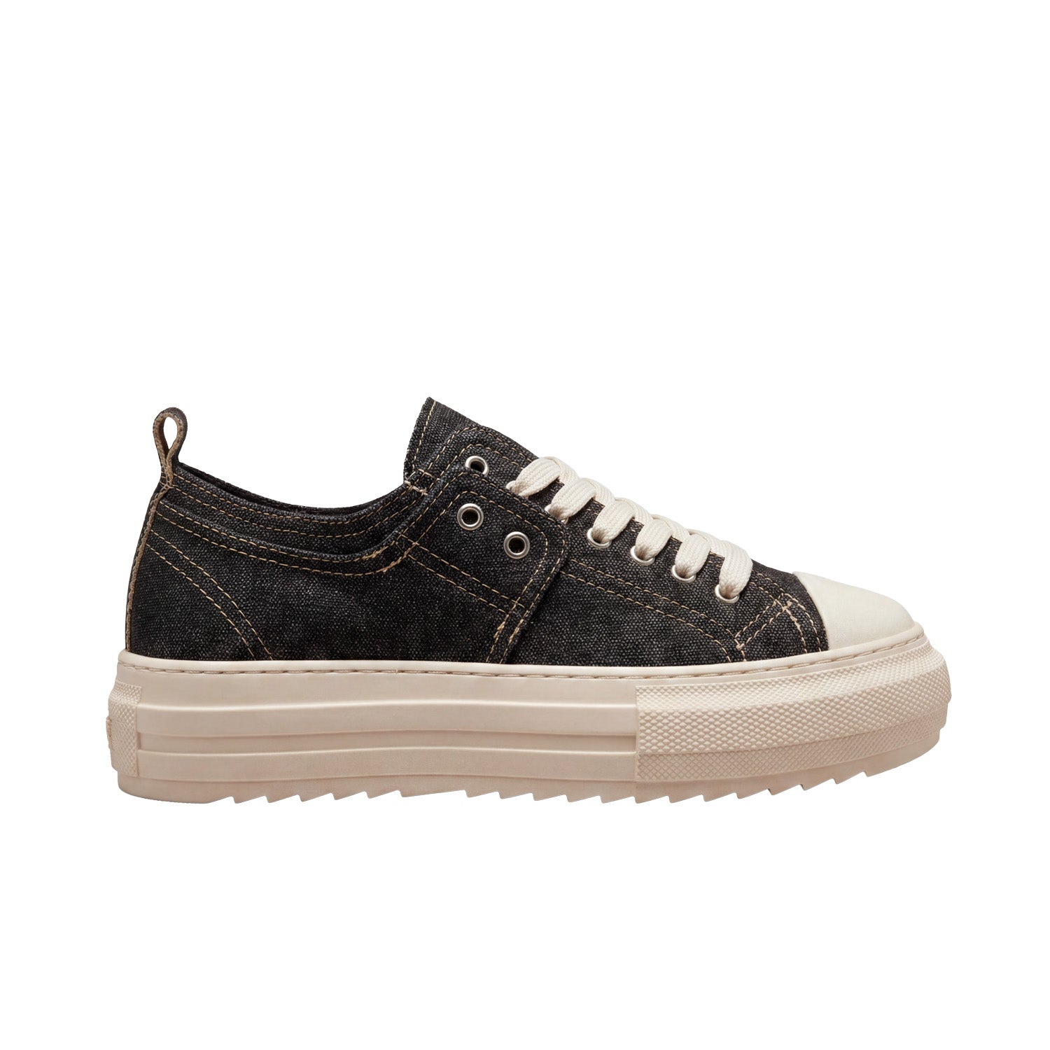 Sneakers Stride Black Canvas