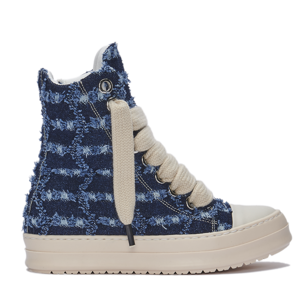 Sneakers Denim Distressed Blue