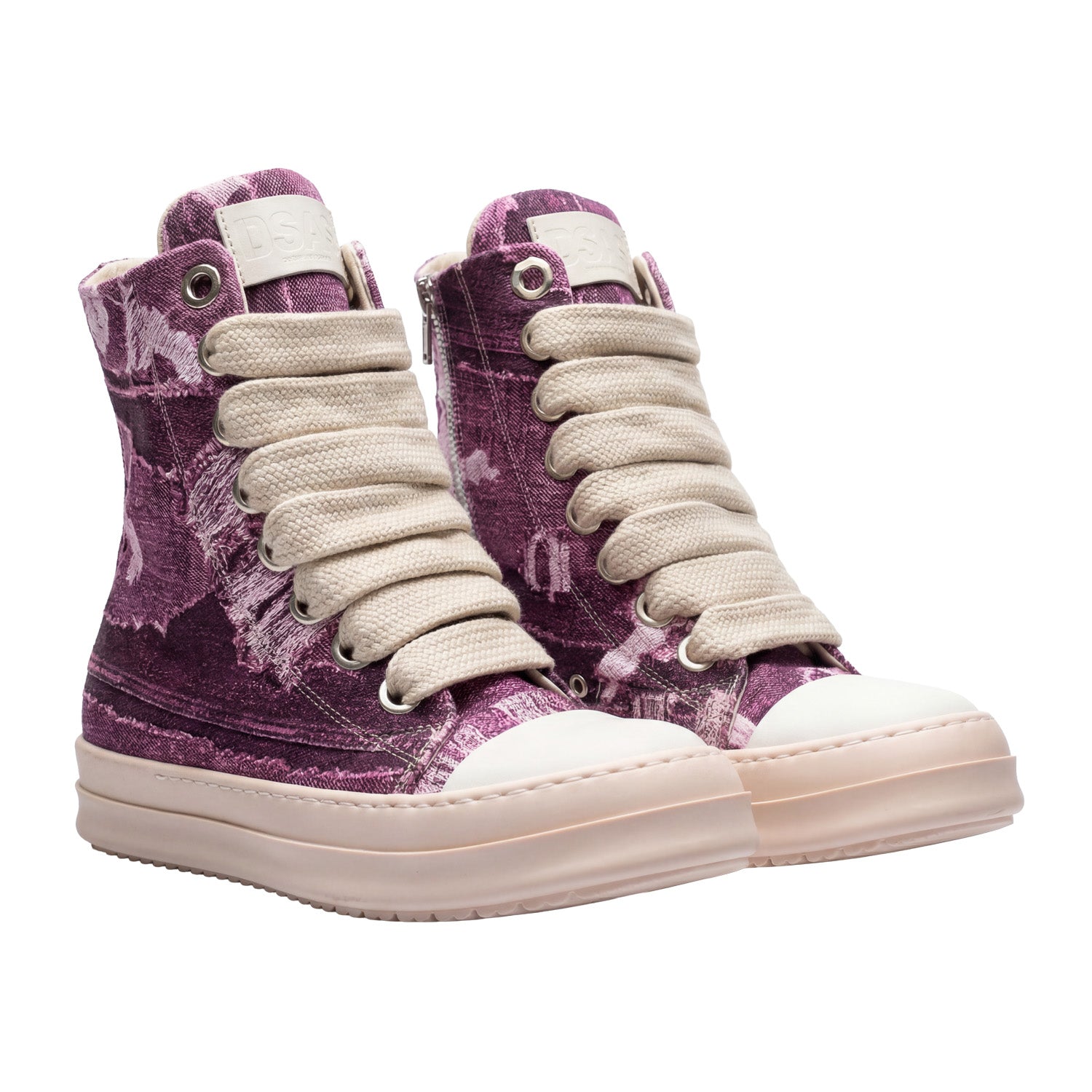 Sneakers Denim Fuchsia Light Wash