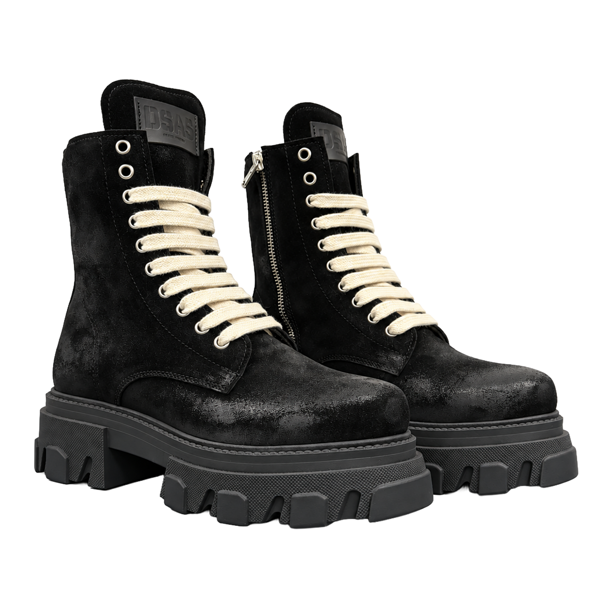 Boot - Camoscio Ingrassato Nero
