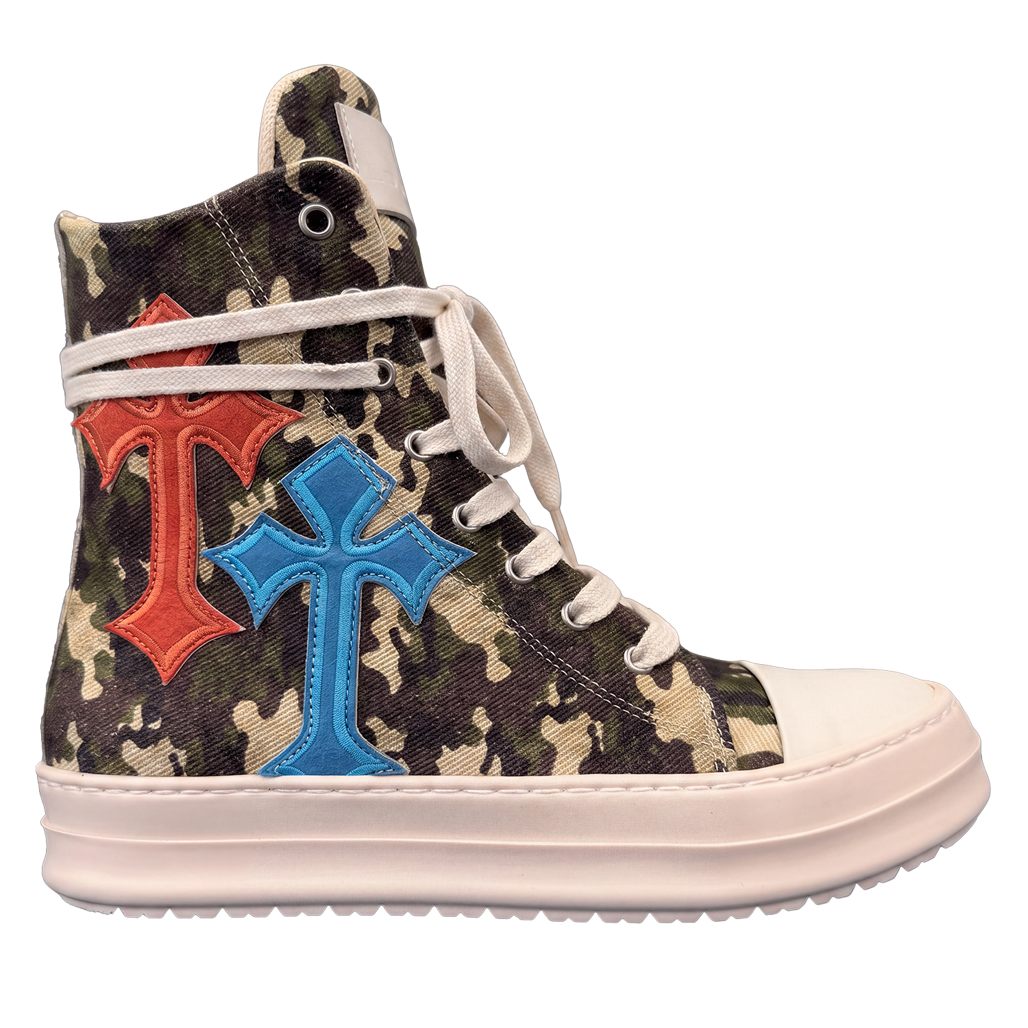 Sneakers - Camouflage Croci Arancio Blu