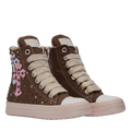 Sneakers - Canvas Marrone Croci e Borchie