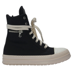 High-Top Canvas Zip Sneakers
