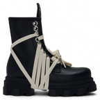 Boot - Total Black Occhielli Silver