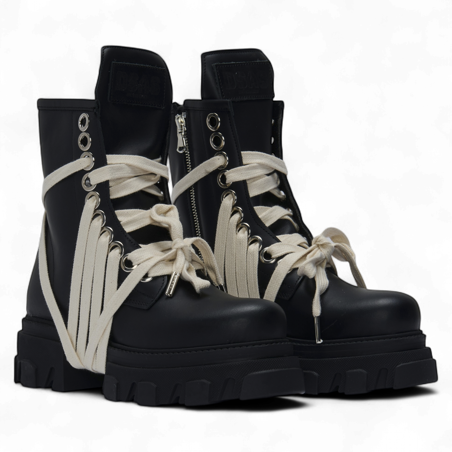 Boot - Total Black Occhielli Silver