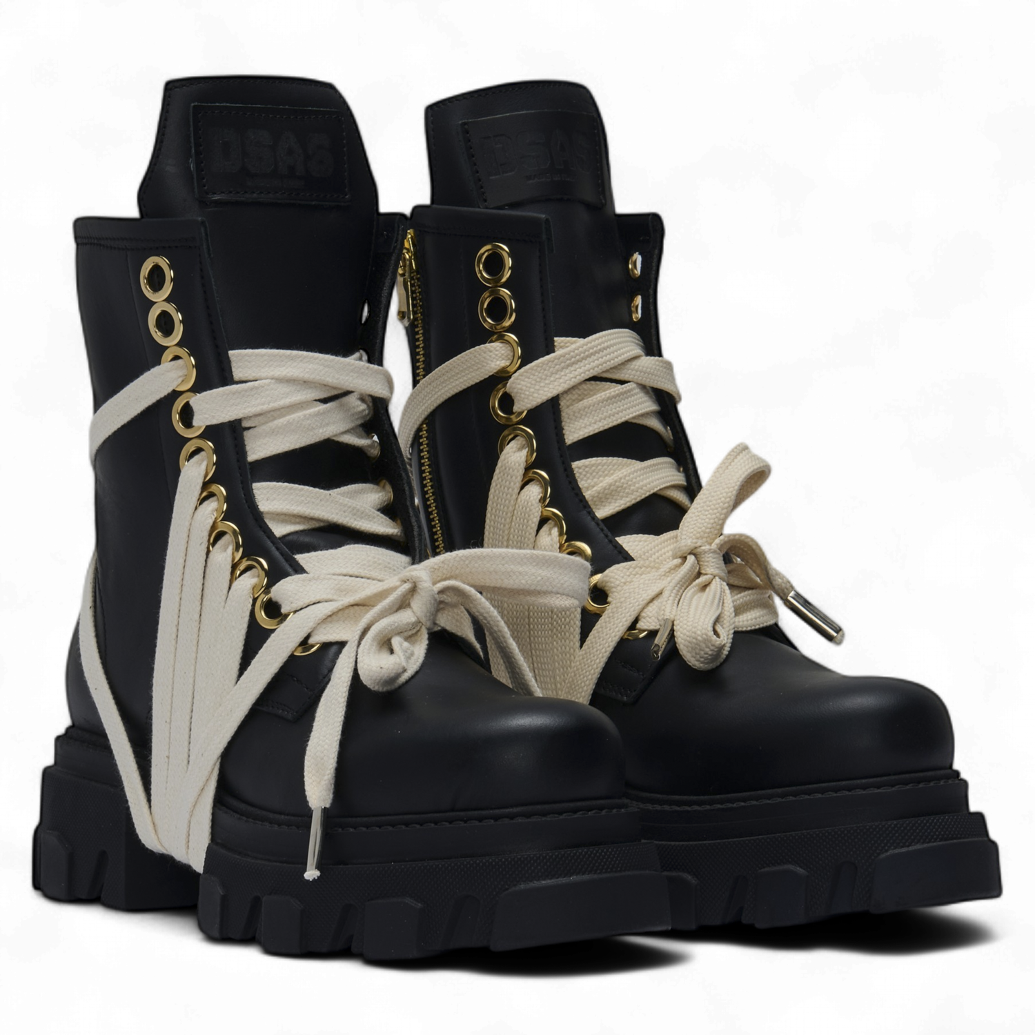 Boot - Total Black Occhielli Gold