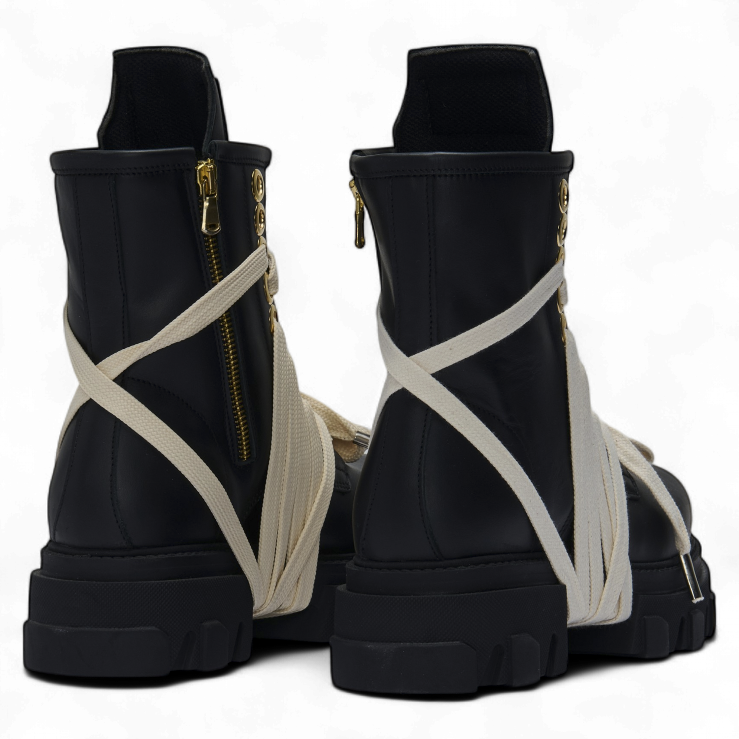 Boot - Total Black Occhielli Gold