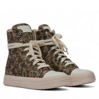 High Canvas Camouflage Sneakers