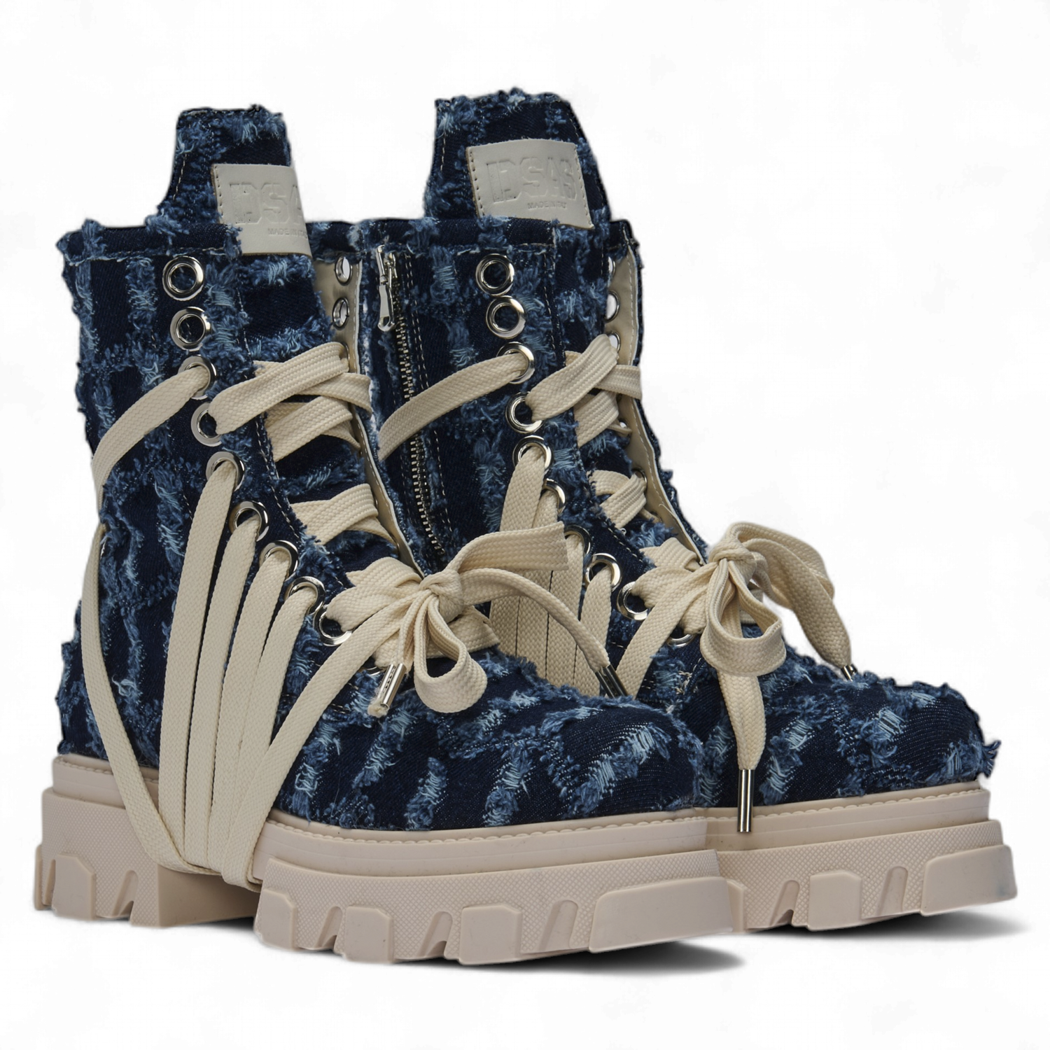 Boot - Canvas Indigo Strappato