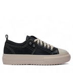 Sneakers - Stride Nero Pelle e Tela