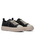 Sneakers - Stride Nero Pelle e Tela