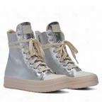 Limited edition silver sneakers