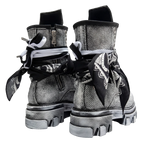 Boot - Nero in Tela Painted