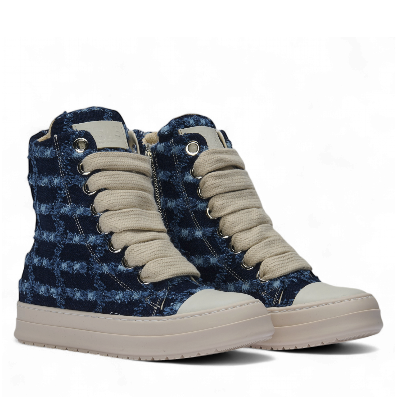 Sneakers - Denim Blue Strappato
