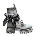 Boot - Nero in Tela Painted