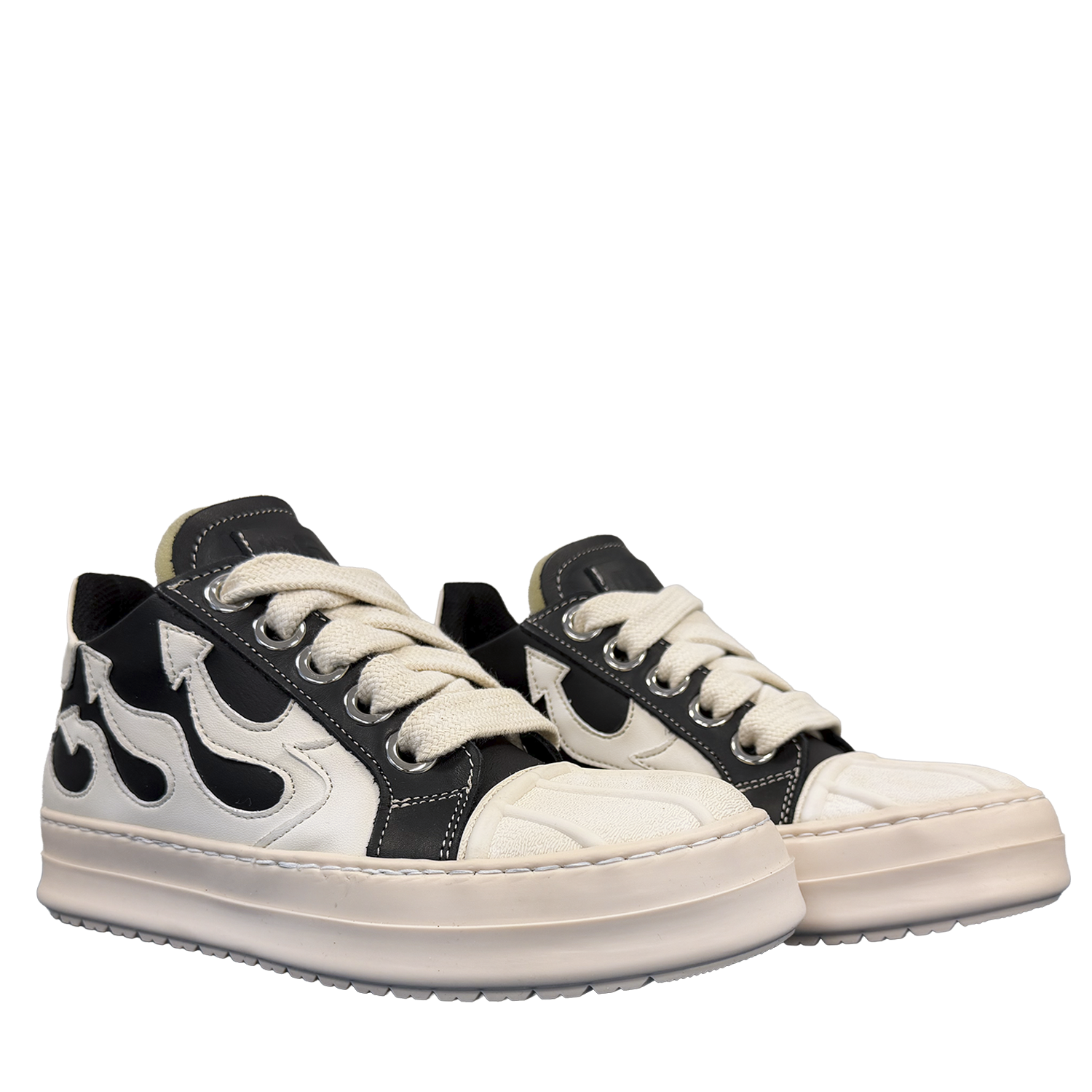 Sneakers bassa - Flame Nero e Bianco