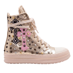 Sneakers - Pelle Gold Croci