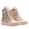 Sneakers - Pelle Gold Croci