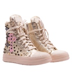 Sneakers - Pelle Gold Croci