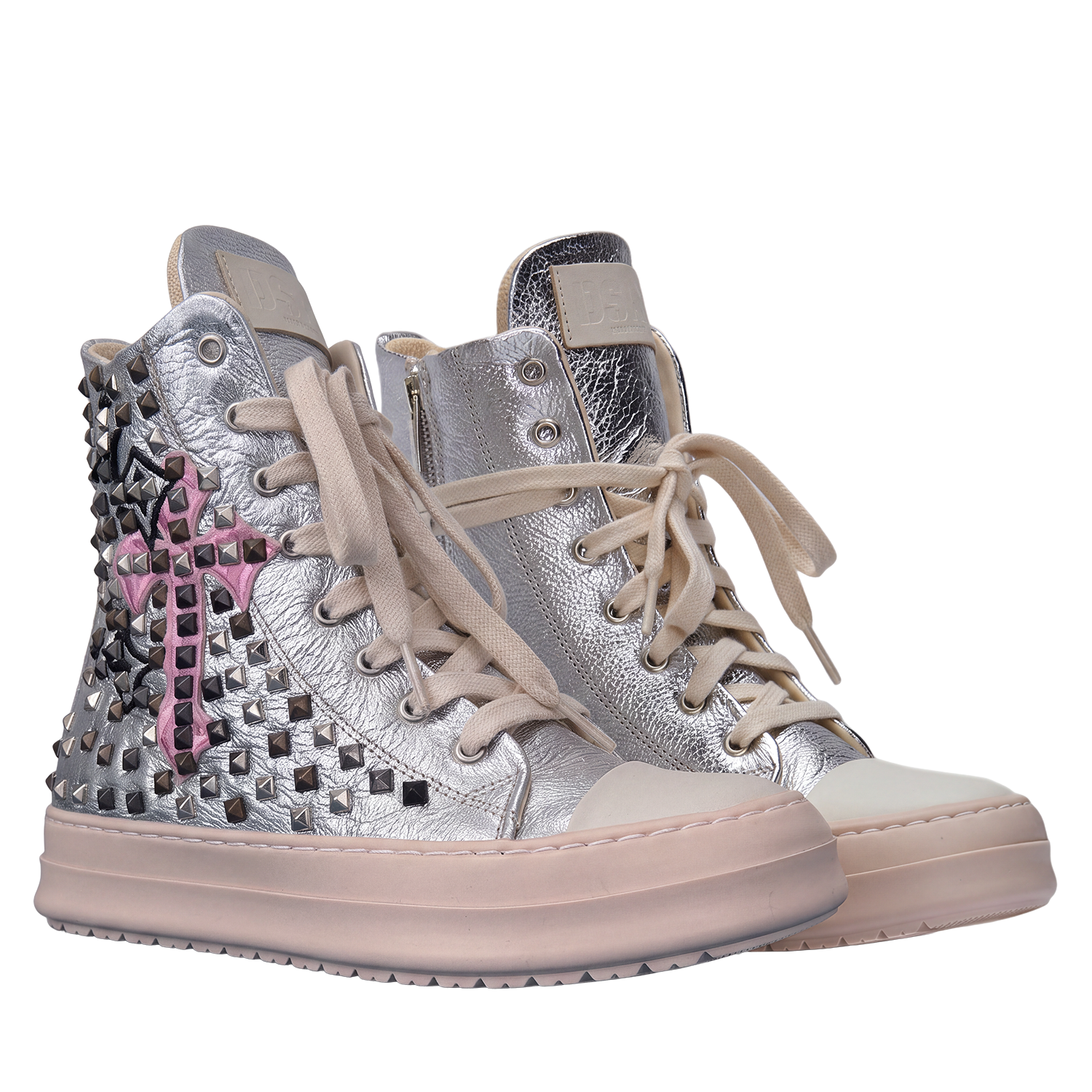 Sneakers - Pelle Silver Croci