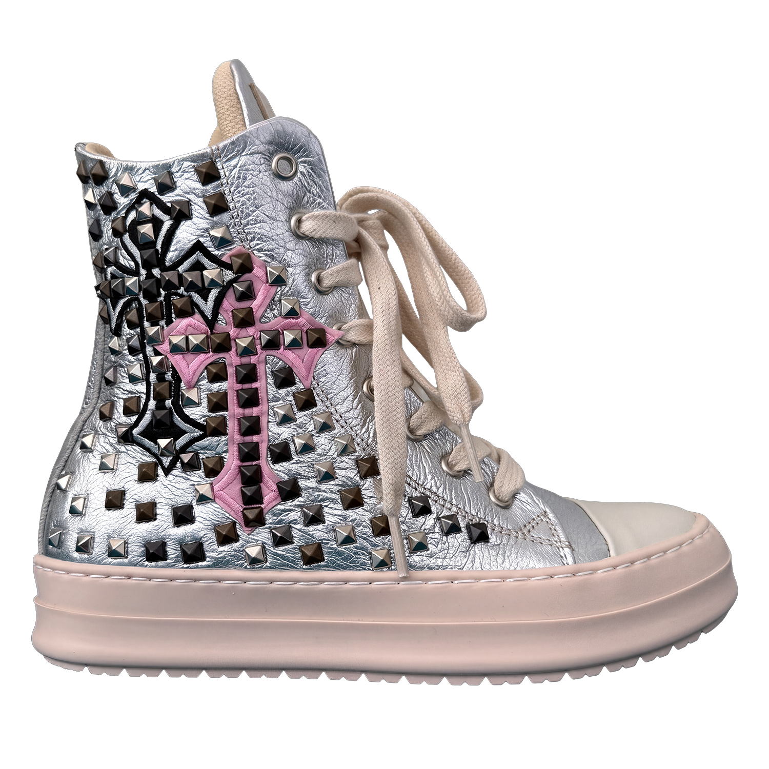 Sneakers - Pelle Silver Croci