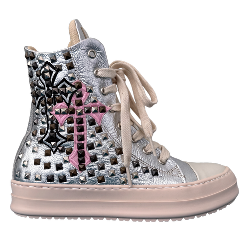 Sneakers - Pelle Silver Croci