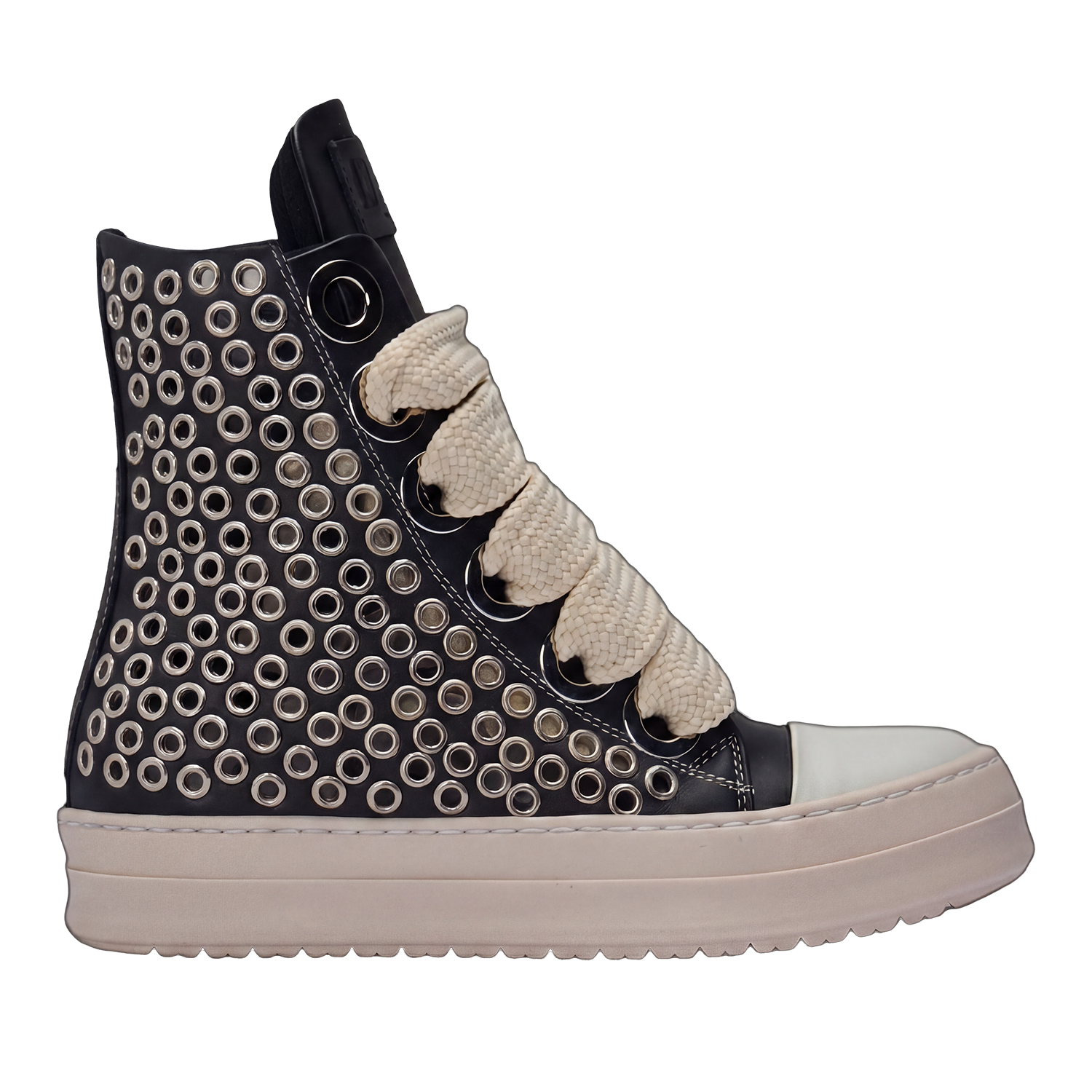 Sneakers Custom - Pelle Occhielli Silver