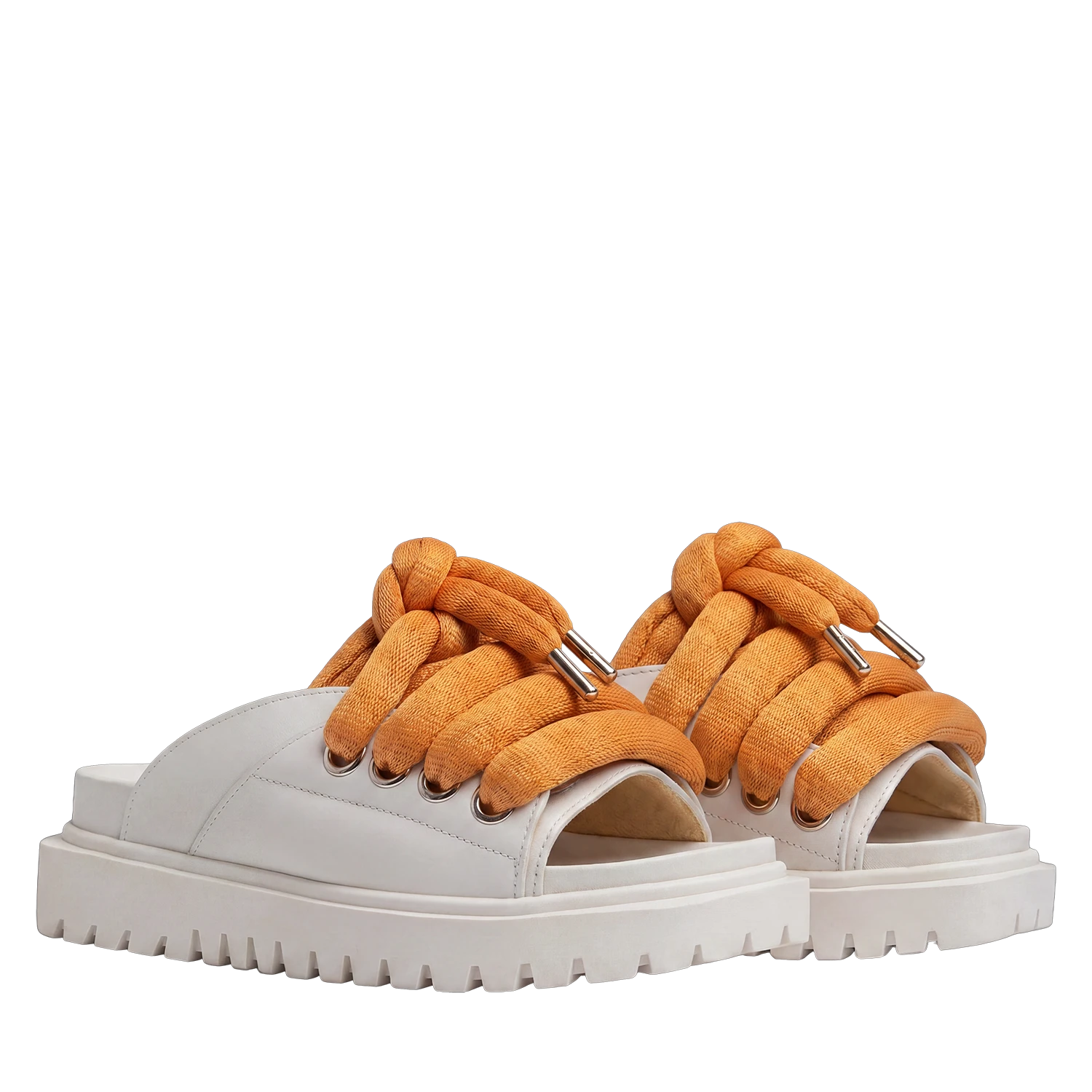Sandalo - Pelle Crema - LT Arancio