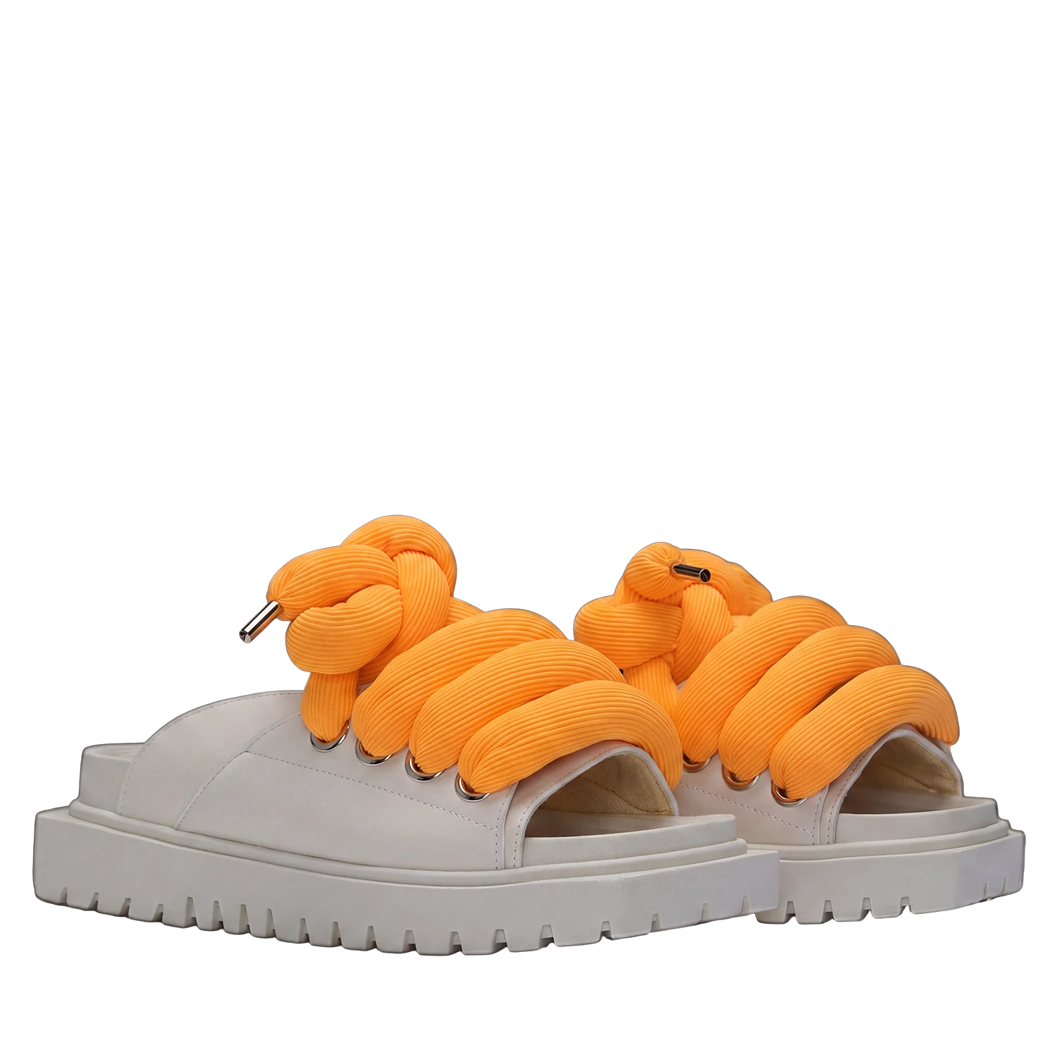 Sandalo - Pelle Crema - TB Arancio