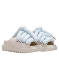 Sandalo - Pelle Crema - TB Celeste