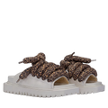 Sandalo - Pelle Crema - TB Leopardato