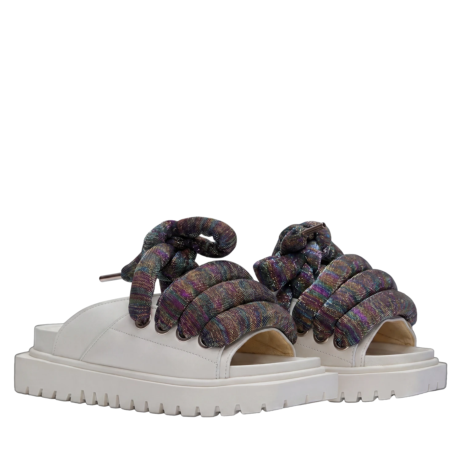 Sandalo - Pelle Crema - LT Multicolor