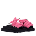 Sandalo - Pelle Nero - TB Rosa