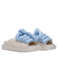 Sandalo - Pelle Crema - TB Turchese