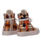 Sneakers - Scozzese Arancio Croci