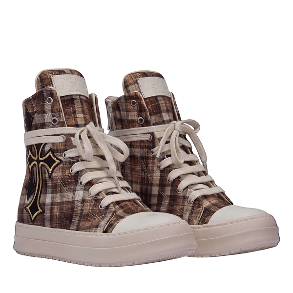 Sneakers - Scozzese Beige Croci