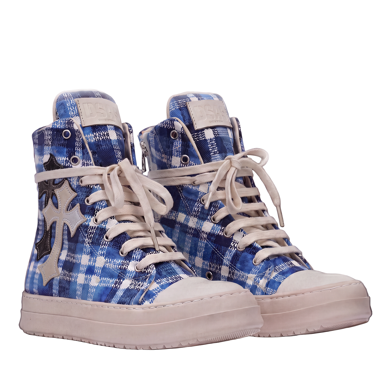 Sneakers - Scozzese Blu Croci