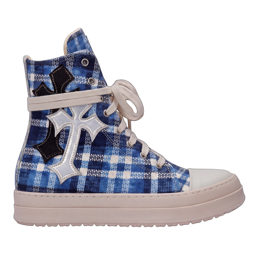 Sneakers - Scozzese Blu Croci