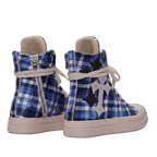 Sneakers - Scozzese Blu Croci