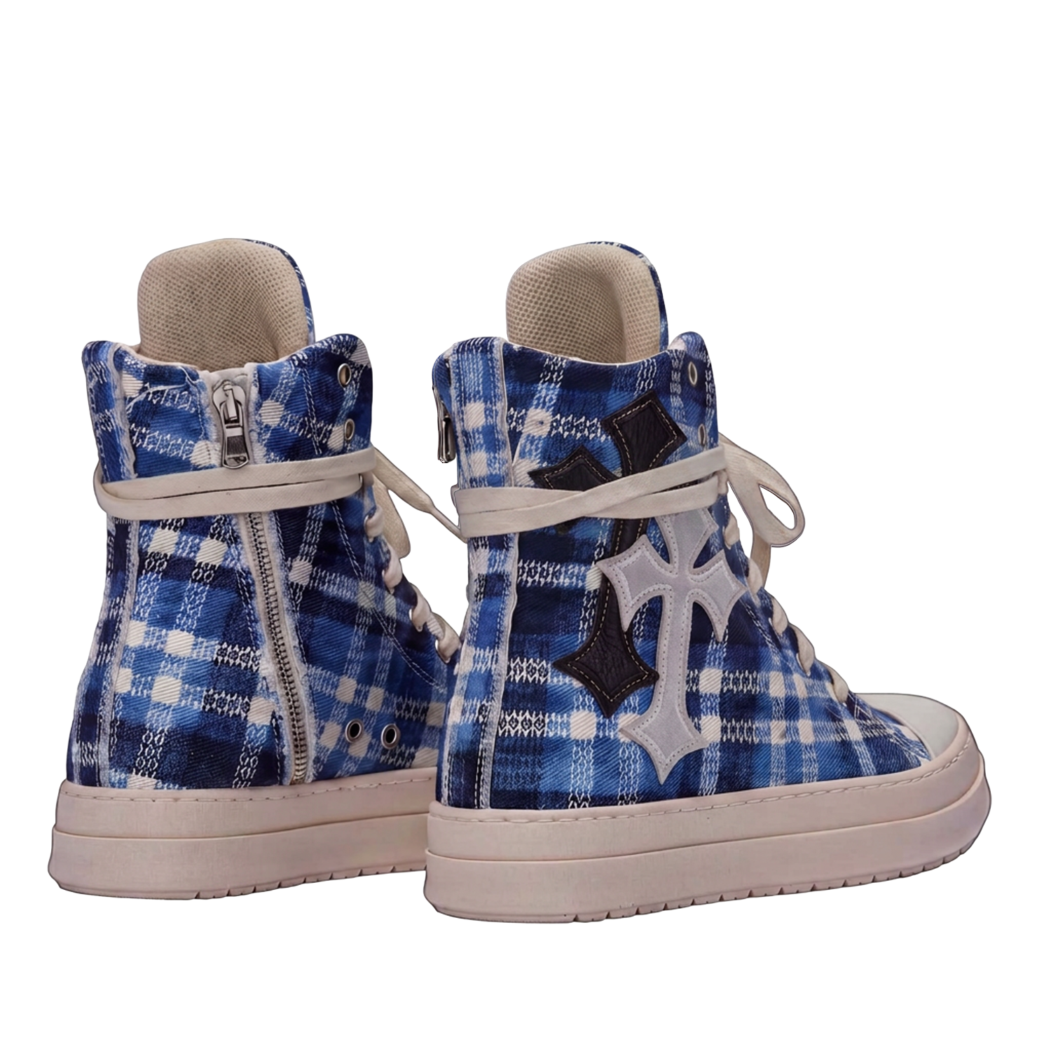 Sneakers - Scozzese Blu Croci