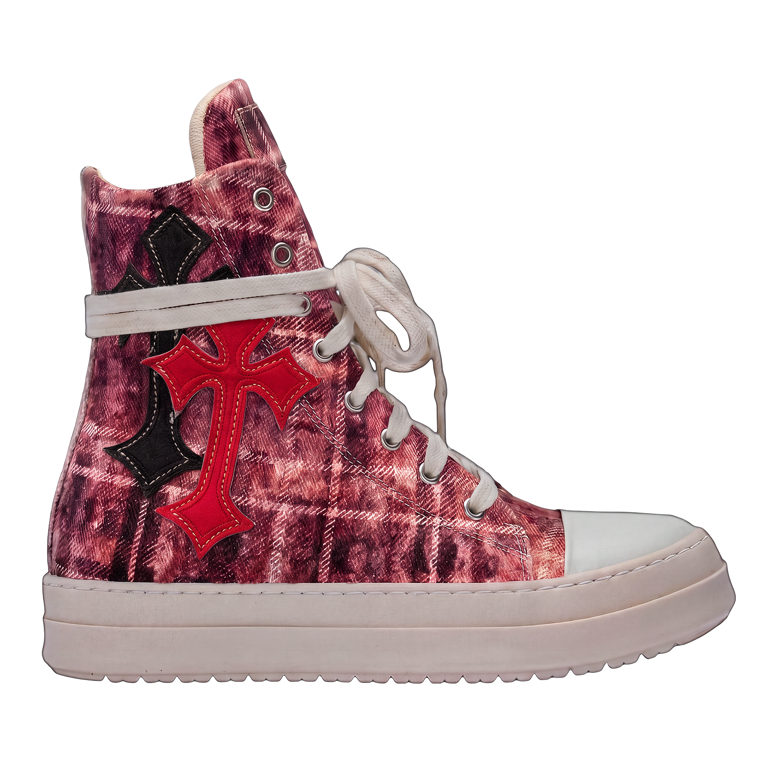 Sneakers - Scozzese Rosso Croci