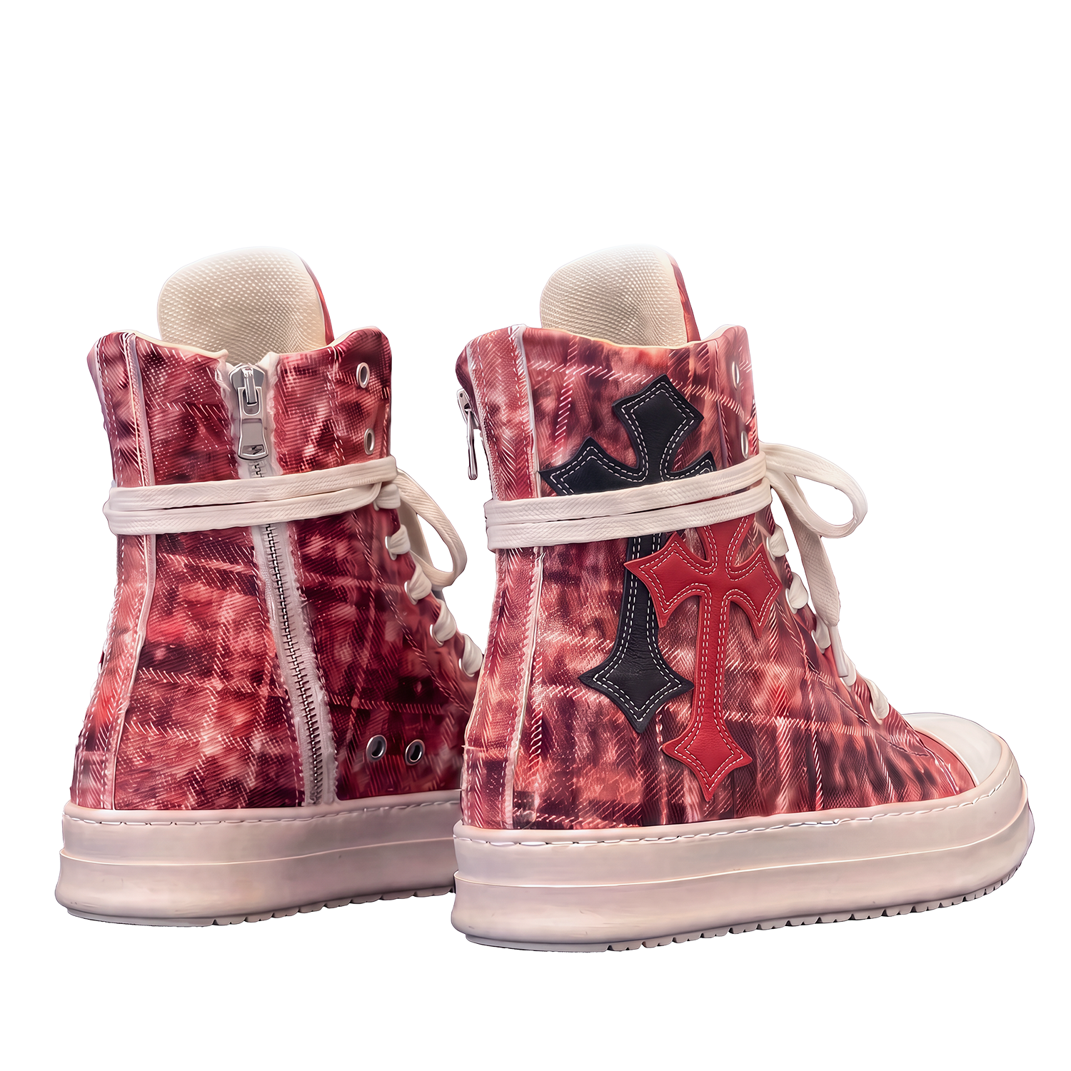 Sneakers - Scozzese Rosso Croci