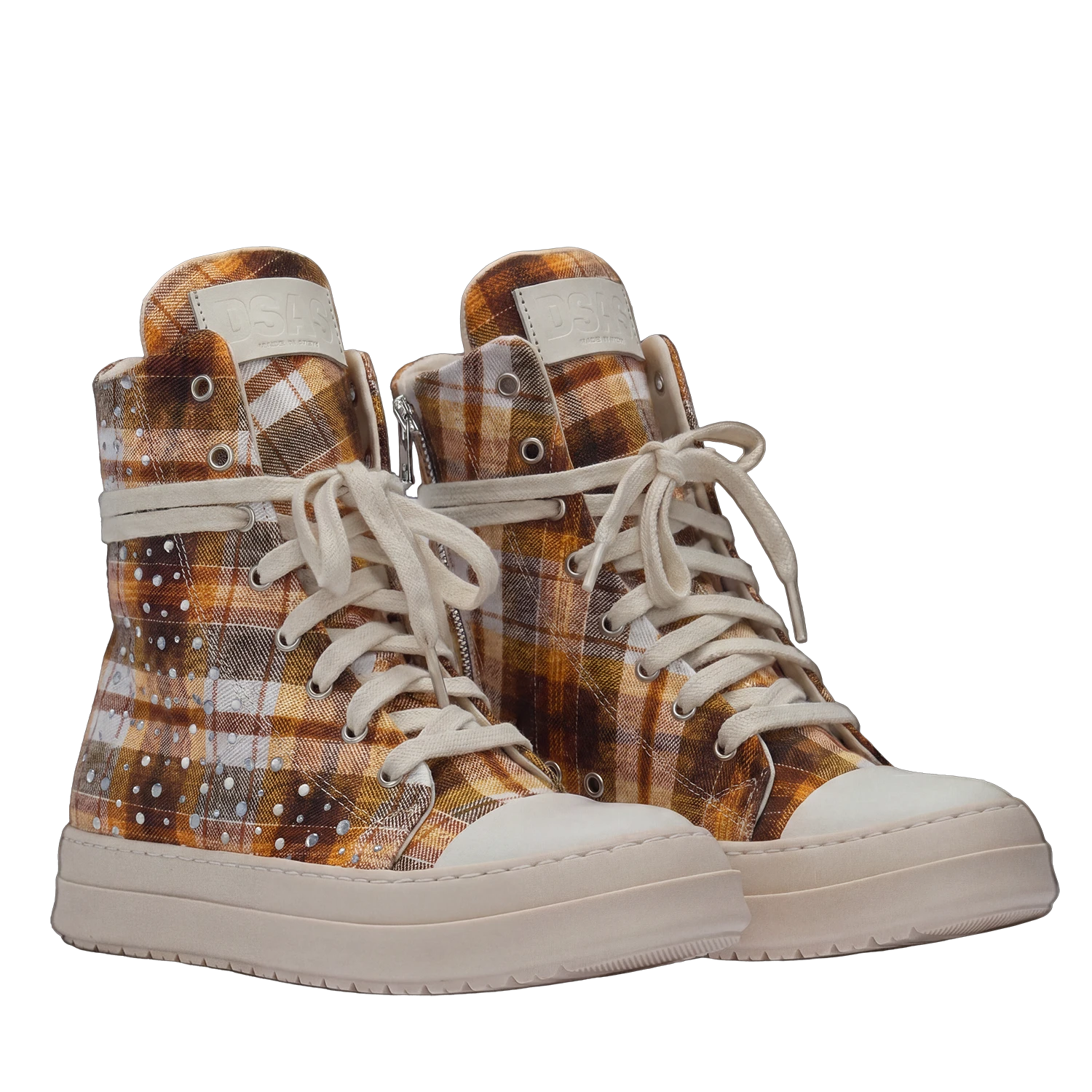 Sneakers - Scozzese Diamond - Arancio