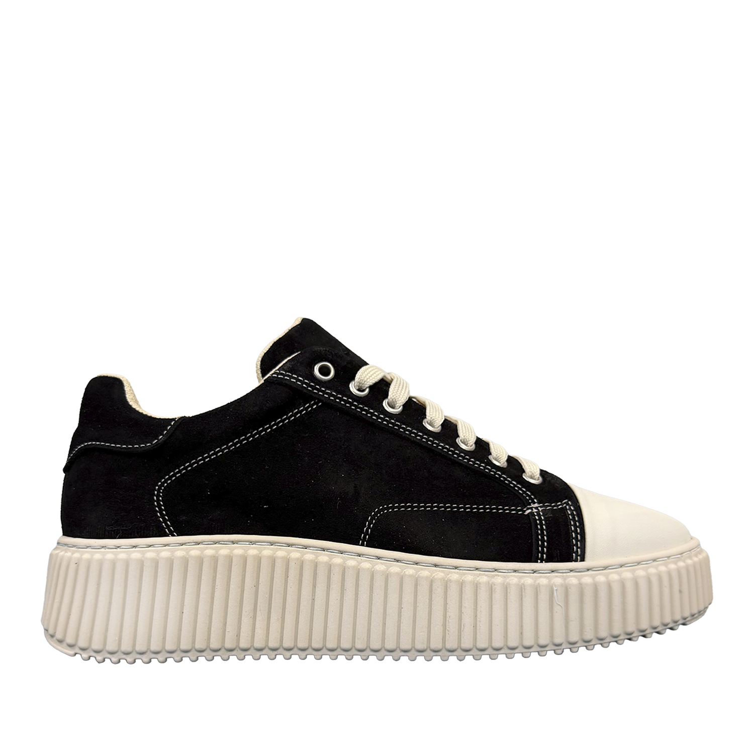 Sneakers - Seven Camoscio Nera