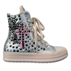 Sneakers - Pelle Silver Croci