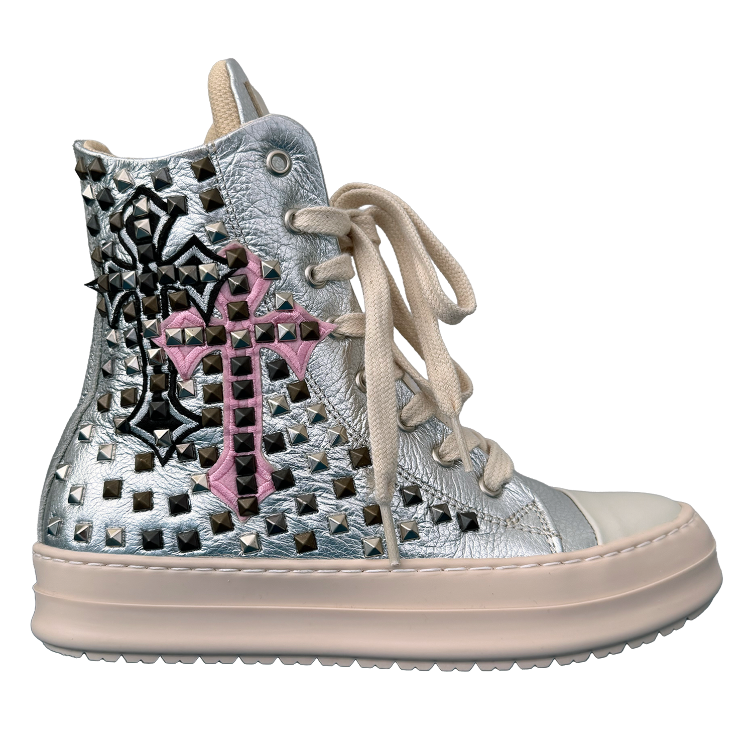 Sneakers - Pelle Silver Croci